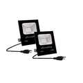 10W LED Flood Light with Plug,1000lm Super Bright Security Lights, IP66 Waterproof Outdoor Work Light, 6000K Daylight White Spotlight for Eave, Porch, Garage, Patio, Yard, Garden, Lawn