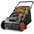 VEVOR Push Lawn Sweeper 21" Leaf & Grass Collector 3.5 cu. ft. Hopper Bag
