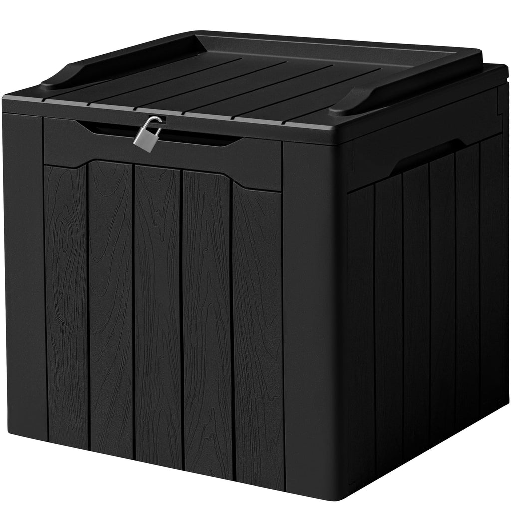 Devoko 100 Gallon Waterproof Deck Box, Resin Large Outdoor Storage Box