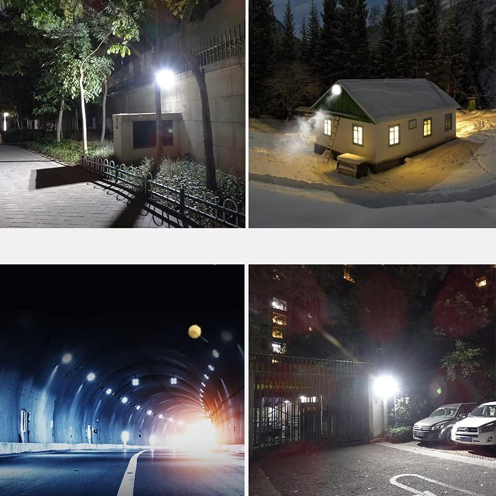 10W LED Flood Light with Plug,1000lm Super Bright Security Lights, IP66 Waterproof Outdoor Work Light, 6000K Daylight White Spotlight for Eave, Porch, Garage, Patio, Yard, Garden, Lawn