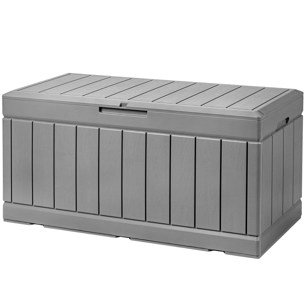 Devoko 100 Gallon Waterproof Deck Box, Resin Large Outdoor Storage Box