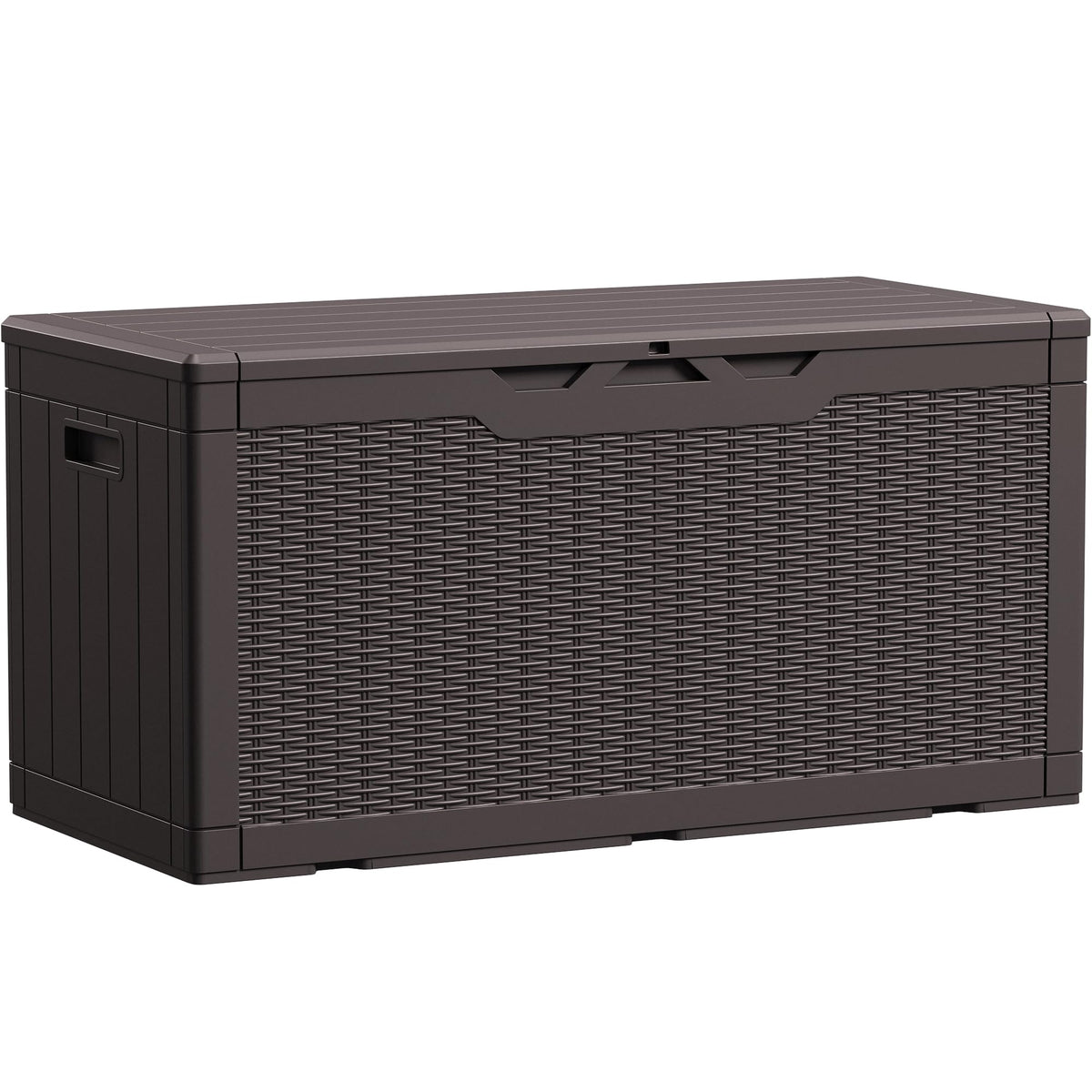 Devoko 100 Gallon Waterproof Deck Box, Resin Large Outdoor Storage Box