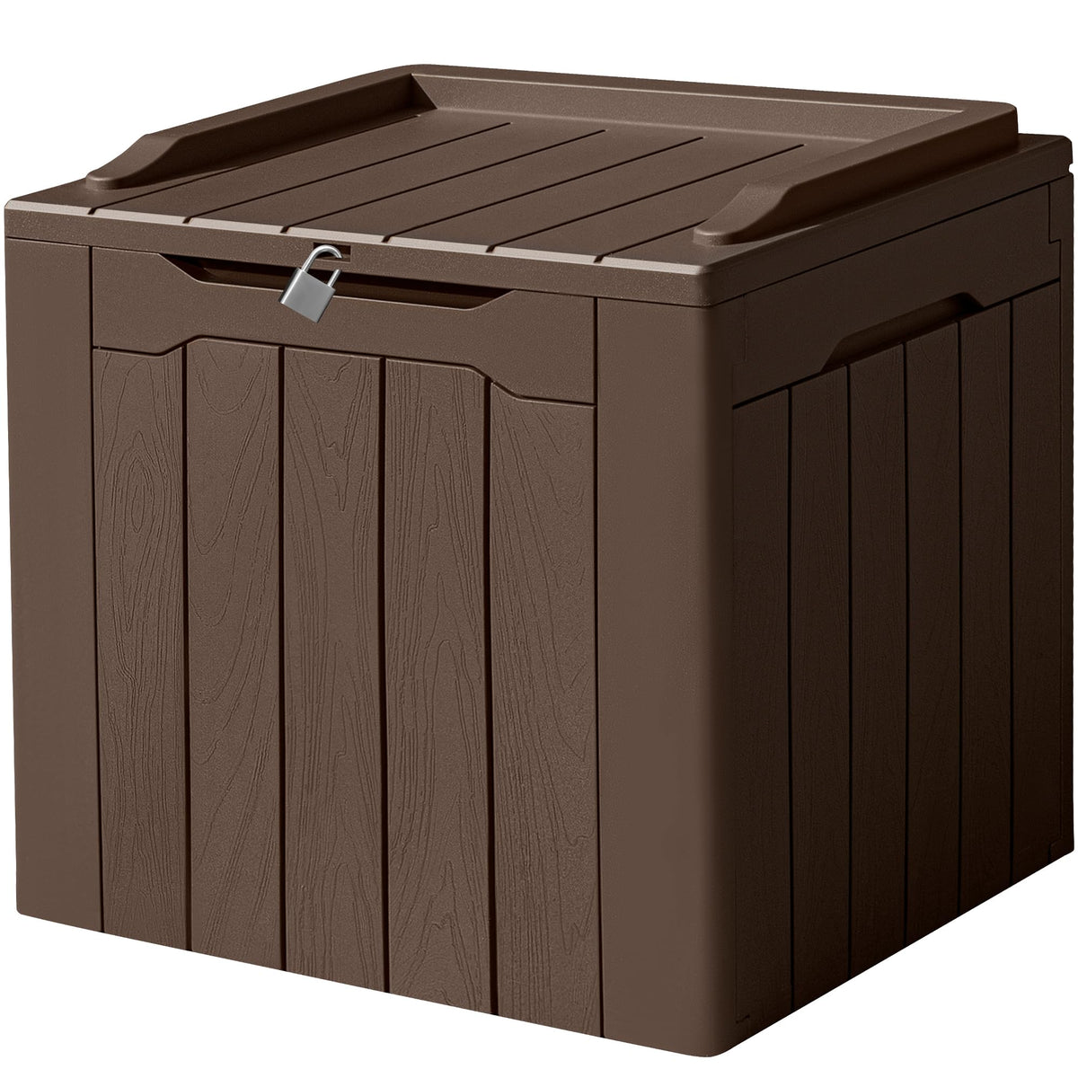 Devoko 100 Gallon Waterproof Deck Box, Resin Large Outdoor Storage Box