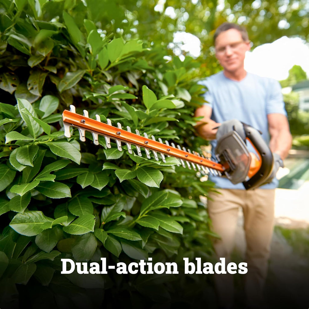 WORX Cordless Hedge Trimmer, 20V 22" Bush Trimmer, WG261