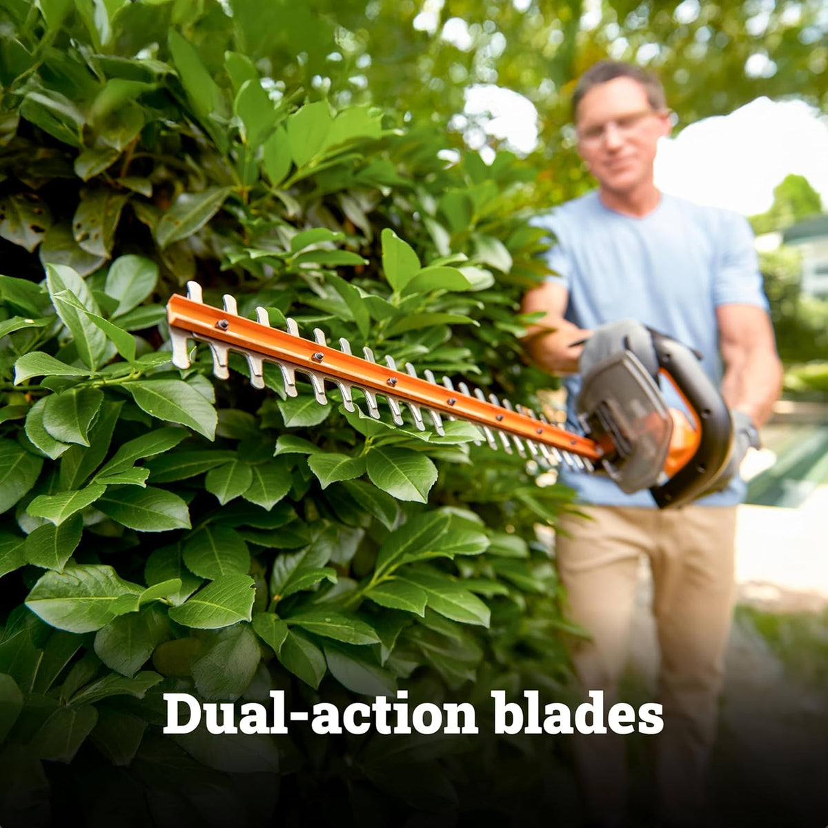 WORX Cordless Hedge Trimmer, 20V 22" Bush Trimmer, WG261