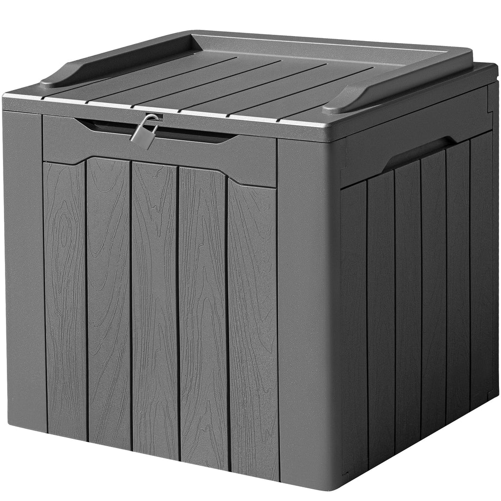 Devoko 100 Gallon Waterproof Deck Box, Resin Large Outdoor Storage Box