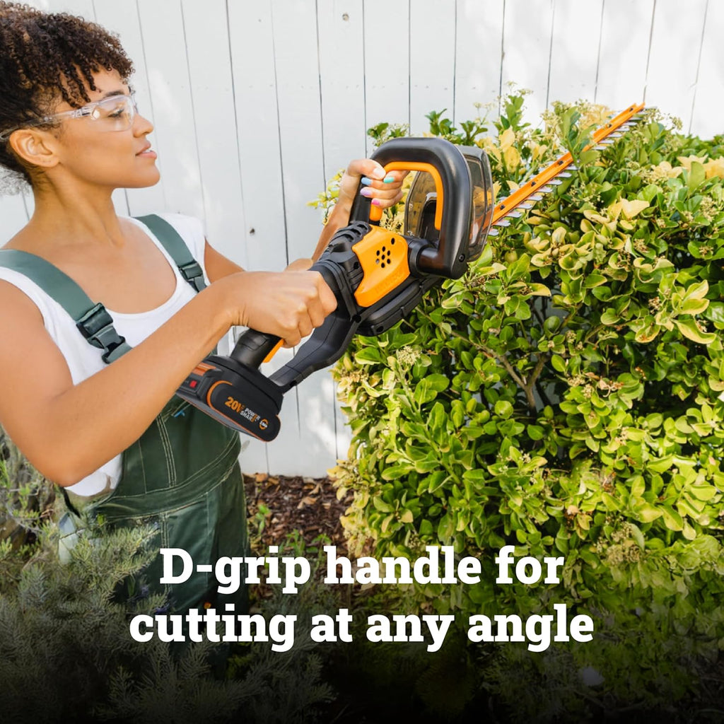 WORX Cordless Hedge Trimmer, 20V 22" Bush Trimmer, WG261