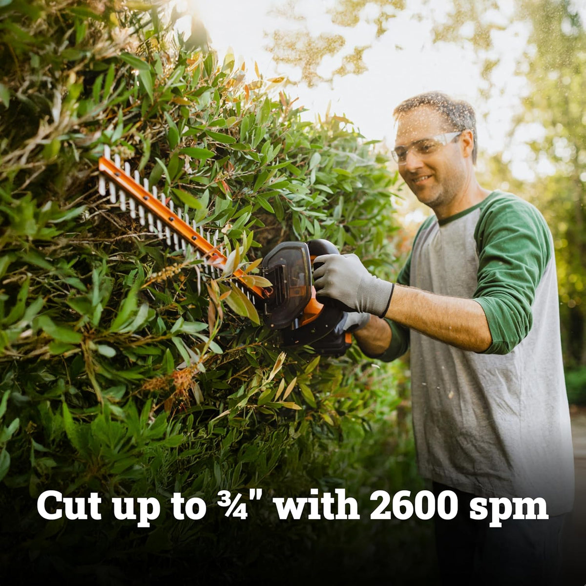 WORX Cordless Hedge Trimmer, 20V 22" Bush Trimmer, WG261